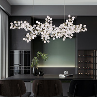 Lampe suspendue en verre en forme de grappe, luminaire moderne pour banquet, hall d'hôtel, villa, produit de décoration, lustre personnalisé