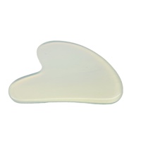 HZ Wholesale - Rouleau de massage facial en jade Xiuyan et kit de pierres Gua Sha en opalite en forme de cœur pour le visage