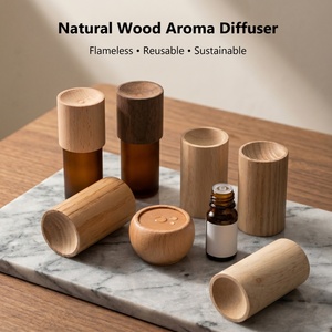 Difusor de Aroma de Madera Natural Personalizado WeWood de Vietnam, Difusor de Fragancia de Aceites Esenciales Reutilizable sin Llama con Tapa de Madera - Product Image 1