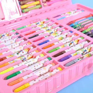 批发86件套艺术套装水彩蜡笔和油粉彩礼品套装儿童绘画和艺术文具 - Product Image 3