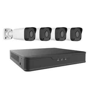 Full HD 4K 4CH Waterproof Outdoor Indoor PoE IP Security Camera System 8MP Night Vision POE CCTV Camera Kit