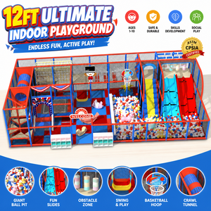 CE Certified Toddler <b>Indoor</b> Playground with <b>Slide</b> Sand Pit for Nursery School <b>Indoor</b> Space - Product Image 1