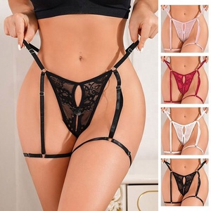 Sıcak satış ürünleri kadın G dizeleri çiçek dantel Thongs Spandex tanga G-String iç çamaşırı - Product Image 5
