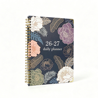 Agenda Quotidien Personnalisé 2026-2027, Planificateur Mensuel, Suivi des Objectifs, Journal, Carnet Spirale, Bureau, Étudiants, École, Cahier Personnalisé