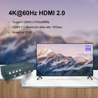 Commutateur KVM 4 ports personnalisable avec fonction d'interface EDID - En stock