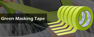 Ruban de masquage Grunes, 0,7 pouce x 60 yards, sans adhésif, résistant à la chaleur, pour peintures automobiles et surfaces multiples - Product Image 6