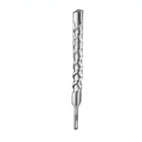 Foret à percussion SDS Plus à double cannelure fraisée sablée, queue carrée, pointe croisée, en carbure YG8C pour perçage métallique DCF-25280 110mm