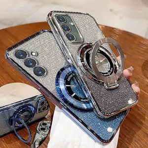 Samsung S24FE étui de luxe avec support étui à paillettes pour Samsung Galaxy Note 20 Ultra 10 S24 S23 S22 S21 S10 <span class=keywords><strong>S9</strong></span> Plus étui de support - Product Image 2