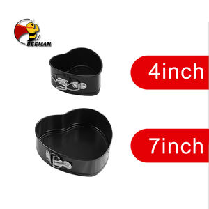 Beeman 2PCs Set 4 + 7 pulgadas Antiadherente Metal redondo Cake Pan /Walmart Hot Style Platos para hornear y sartenes para pasteles <span class=keywords><strong>de</strong></span> queso - Product Image 2