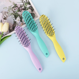 Ventes chaudes Peigne démêlant en plastique Brosse à cheveux de <span class=keywords><strong>massage</strong></span> pour les nœuds des cheveux - Product Image 5