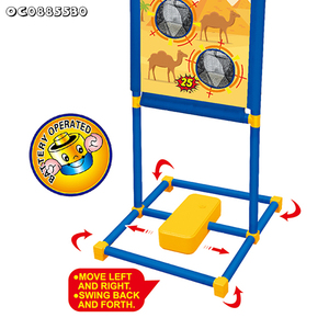 Palle di schiuma ad aria pistola giocattolo elettronica di punteggio obiettivi di tiro giochi da tavolo per giochi di società per bambini 2 giocatori tiro pratico - Product Image 5