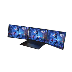 Nhà Máy <span class=keywords><strong>15</strong></span>.6 inch Ba máy tính xách tay màn hình Extender kép 1080p <span class=keywords><strong>LCD</strong></span> màn hình xách tay Tri Màn hình Màn hình cho máy tính xách tay - Product Image 2