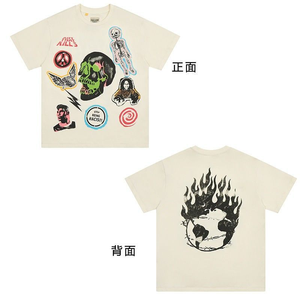 Camiseta Gráfica Tie Dye Lavada de <span class=keywords><strong>Galler</strong></span> Dt Streetwear, Unisex, Manga Corta, Transpirable, 230 Gramos, Graffiti, Alta Calidad, 100% Algodón - Product Image 2