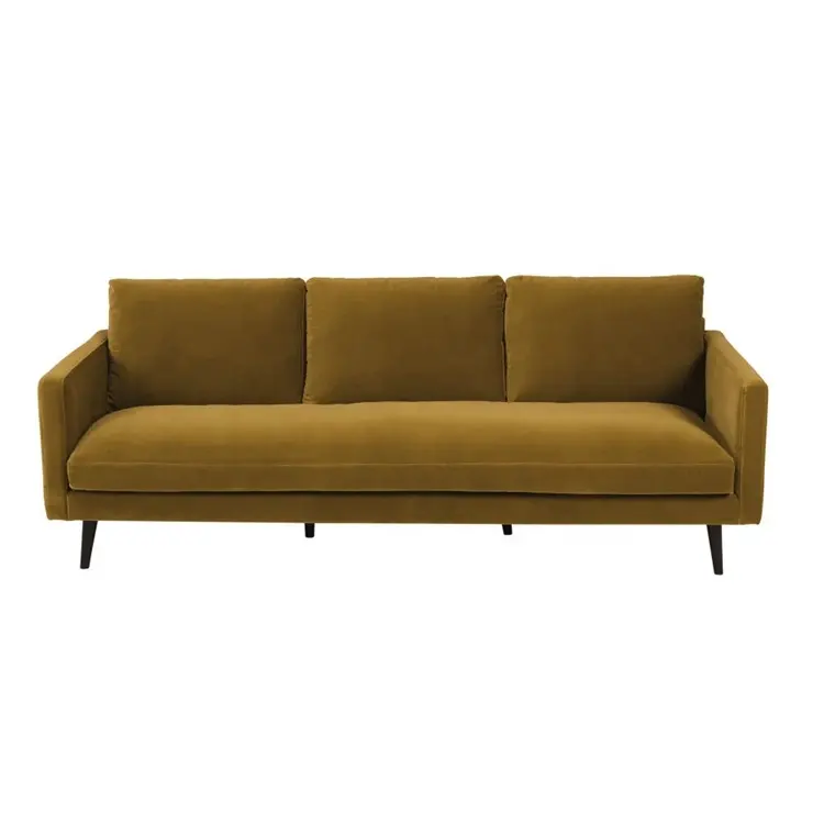 Nova-Conjunto de sofás de terciopelo aplastado, muebles de tela para sala de estar, 21MSF188, fabricante en China