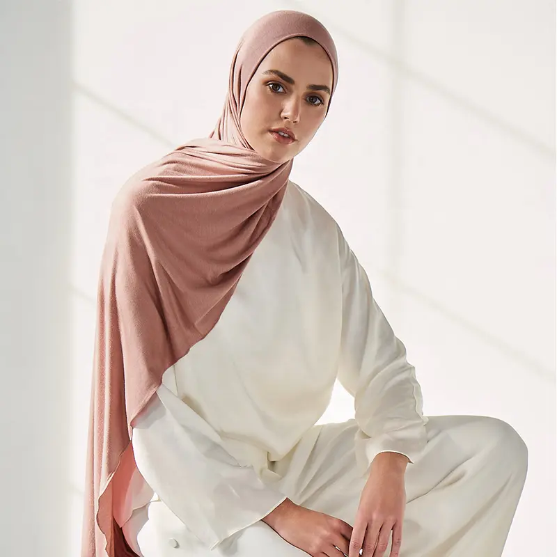 9083 Fabrikanten Van Topkwaliteit Hoogwaardige Superzachte Luxe Delicate Jersey Hijaabs Moslim Vrouwen Bidden Dagelijkse Vrije Tijd