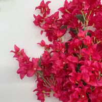 Corredor de mesa de sofá de buganvillas de color rosa caliente de la boda de la flor de la fila telón de fondo del arco del cuerno decoración arreglo