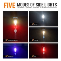 Lampe torche porte-clés OCSHARK S15 Pro 750 lumens, mode lune 30H, lumière latérale UV 365nm, base magnétique, 21g, Type-C, charge rapide 50 min