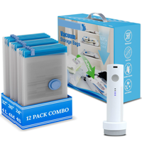 Sac de rangement sous vide pour matelas avec pompe manuelle, économiseur d'espace pour déménagement et stockage, matelas Queen et King Size