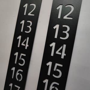 Pochoirs en métal pour chiffres 0-9, modèles réutilisables, kit de pochoirs pour lettres, pour la peinture par pulvérisation d'équipements - Product Image 2