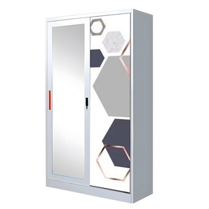 Chambre à coucher Armoire en métal <span class=keywords><strong>2</strong></span> portes coulissantes armoire almirah - Product Image 2