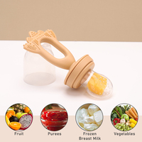 Sucette d'alimentation pour bébé en silicone sans BPA ni phtalate, qualité alimentaire, débit moyen, design dessin animé, vente en gros personnalisée