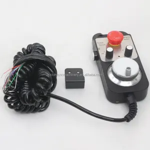 5V 4Axis 100 Pulse MPG Universal Manual Pulse Generator Manual Electronic Handwheel Emergency Stop CNC Router Handwheel