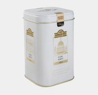 Boîte en métal rectangulaire personnalisée, hermétique, de qualité alimentaire, pour le stockage du thé et du café, boîte en métal pour le thé