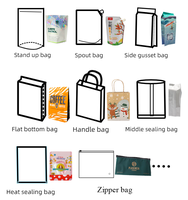 Pochette Doypack Personnalisée Portable pour Jus Liquides 30 ml 50 ml 100 ml 200 ml 300 ml 500 ml 1 L 6 oz 8 oz