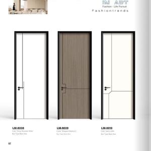 ประตูบานเลื่อนไม้แข็งสีขาวกันน้ำกันเสียงสำหรับโรงแรมห้องนอนภายในห้องครัวทางเข้าภายนอก - Product Image 2