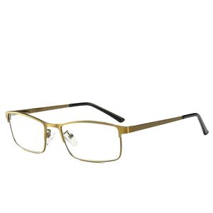 Lunettes de lecture Anti-lumière bleue 1 paire, <span class=keywords><strong>verres</strong></span> en résine haute définition pour hommes et femmes et personnes âgées, monture métallique - Product Image 1