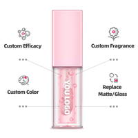 Brillo Labial Líquido Nude Brillante, Resistente al Agua y de Larga Duración, Certificado MSDS, Logotipo Personalizado, Vegano, Marca Privada OEM, para Viaje, Venta al Por Mayor