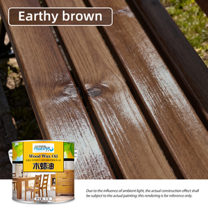 Revêtement liquide semi-mat anticorrosion et imperméable aux cires naturelles pour la rénovation des planches de bois extérieures, changement de couleur, application au pinceau - Product Image 6
