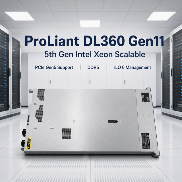 ProLiant DL360 Gen11 Rack Server Drive Supported 4 LFF SAS/SATA, 8+2 SFF SAS/SATA, 20 EDSFF E3 .s 1T NVMe SSD