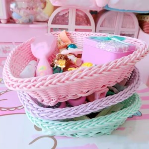 Nordique petit panier de rangement de fruits amour coeur-forme bureau <span class=keywords><strong>Photo</strong></span> accessoires couleur douce maison panier décoratif - Product Image 2