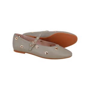 <span class=keywords><strong>Scarpe</strong></span> Basse Personalizzate da Donna in Vera Pelle Marrone Chiaro, <span class=keywords><strong>Scarpe</strong></span> Casual <span class=keywords><strong>con</strong></span> <span class=keywords><strong>Fibbia</strong></span> per Bambine e Ragazze - Product Image 3