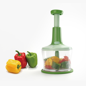 Küchen helfer Edelstahl klinge Manueller Obst hacker Wieder verwendbarer Multifunktions-Handpresse-Gemüses ch neider - Product Image 3