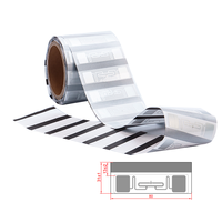 Étiquette RFID UHF souple imprimée à coudre 860-960 MHz, étanche et résistante aux produits chimiques, pour l'inventaire de vêtements en textile de détail