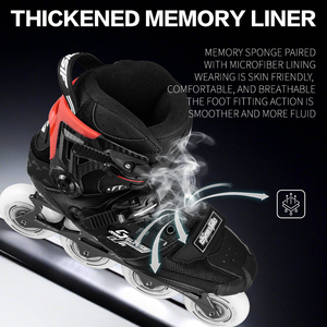 Patins à roulettes en fibre de carbone OEM, professionnels, légers, pour adultes et enfants, pour la vitesse en extérieur, le slalom agressif et le patinage artistique. - Product Image 6