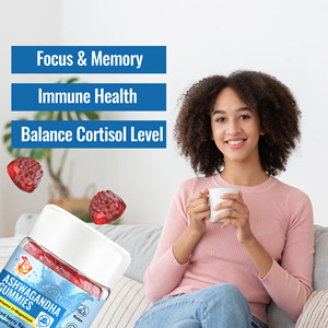 Gomitas de Ashwagandha de Marca Privada OEM con Suplemento de GABA, Salud Inmunológica, Equilibrio de Niveles de Cortisol, Apoyo para la Relajación - Product Image 6