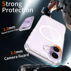 Funda Transparente Antiamarilla para iPhone 17 16 15 14 13, Antigolpes y Antipolvo, 1.5MM PC+TPU, Carcasa Transparente para Teléfono Móvil - Product Image 5