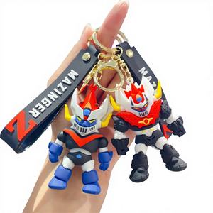 Llavero de robot de anime universal inspirado en la tecnología FYQC, bonito muñeco de plástico para mochila, regalo de joyería al por mayor - F - Product Image 1