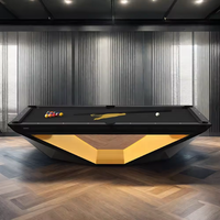 Table de billard de luxe moderne en bois massif avec plateau en ardoise, 8 pieds, pour la maison familiale, disponible en 7, 8 et 9 pieds, à vendre pour les familles, clubs et villas