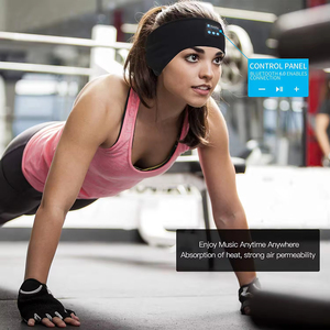 Casque <span class=keywords><strong>audio</strong></span> Bluetooth 6.0 <span class=keywords><strong>pour</strong></span> le sommeil et le sport – <span class=keywords><strong>Bandeau</strong></span> anti-transpiration <span class=keywords><strong>pour</strong></span> activités de plein air et repos - Product Image 2