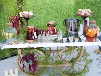 Carrito de Metal Moderno para Frutas y Verduras con Ruedas Doradas, en Oferta, para Decoración de Bodas, Eventos, Bar de Dulces