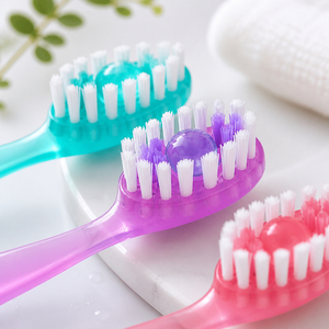 Three One Dental Kit Soft Disposable Pre-Pasted Built-In Paste Travel Size Home Use Small Pocket Outdoor Backpacking <strong>Toothbrush</strong> - Product Image 3