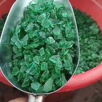 Sable filtrant en verre recyclé à faible entretien, anti-colmatage, sable de verre cristallin pour la purification de l'eau des piscines publiques