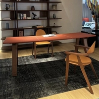 EKAR Lyra Chaise de salle à manger de luxe moderne en bois massif avec accents en cuir véritable pour la maison, l'hôtel et la villa.