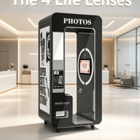 Mesin Printer Foto Booth Kustom, Sewa Photo Booth, Mesin Vending Foto Booth untuk Dijual, Perangkat Lunak, Koin, Digital, Supplier Casing