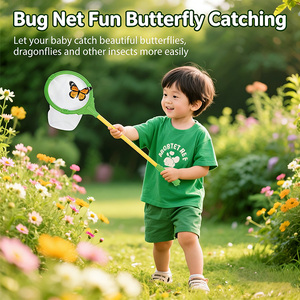 Kit de capture d'insectes pour enfants, <span class=keywords><strong>filet</strong></span> à papillons en plastique et pinces pour les explorateurs et les collectionneurs d'insectes en plein air, excellente idée de cadeau - Product Image 5