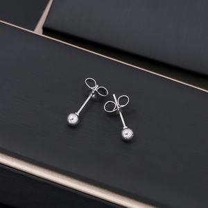 JXX Wholesale Stylish <b>Silver</b>-Plated <b>Stud</b> Earrings for Women Trendy Fashion Jewelry for Parties Made of High Quality Brass - Product Image 4